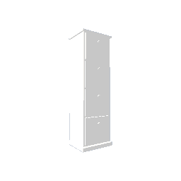 File Cabinet - White 50cm