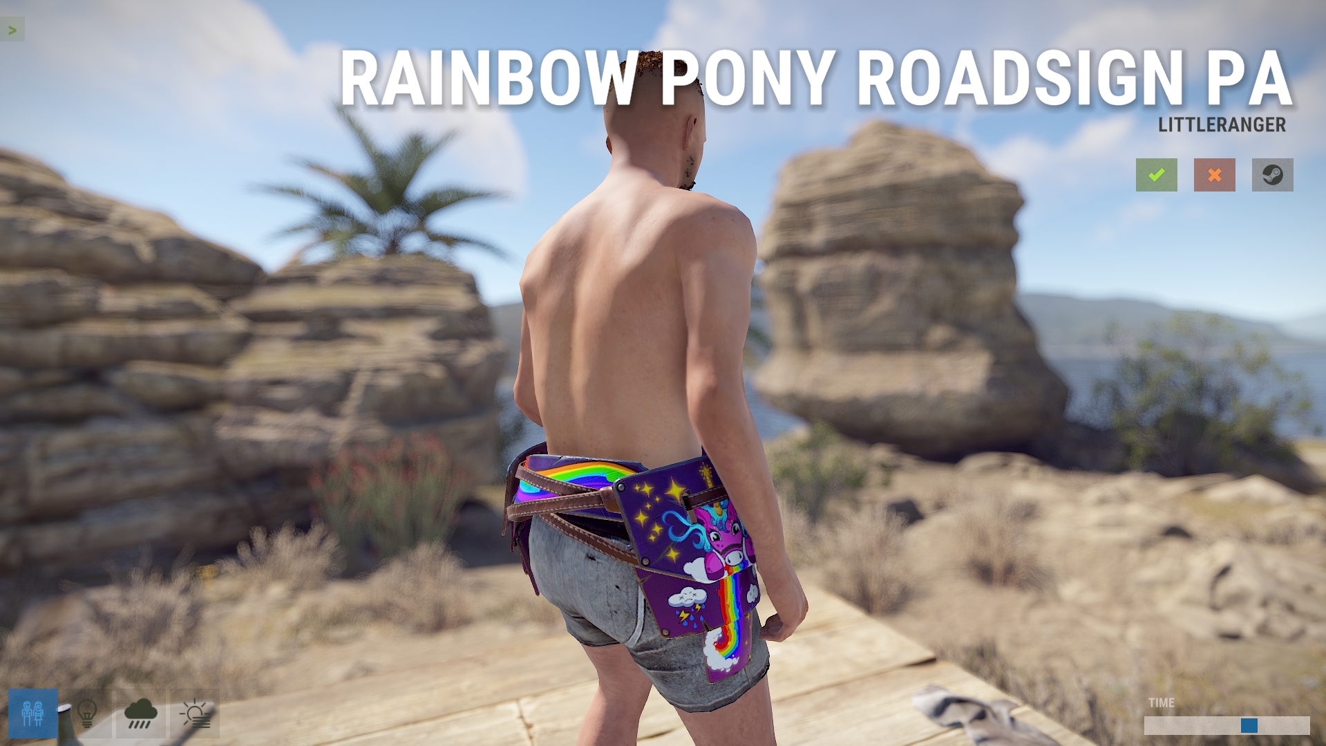 Rainbow Pony Roadsign Pants