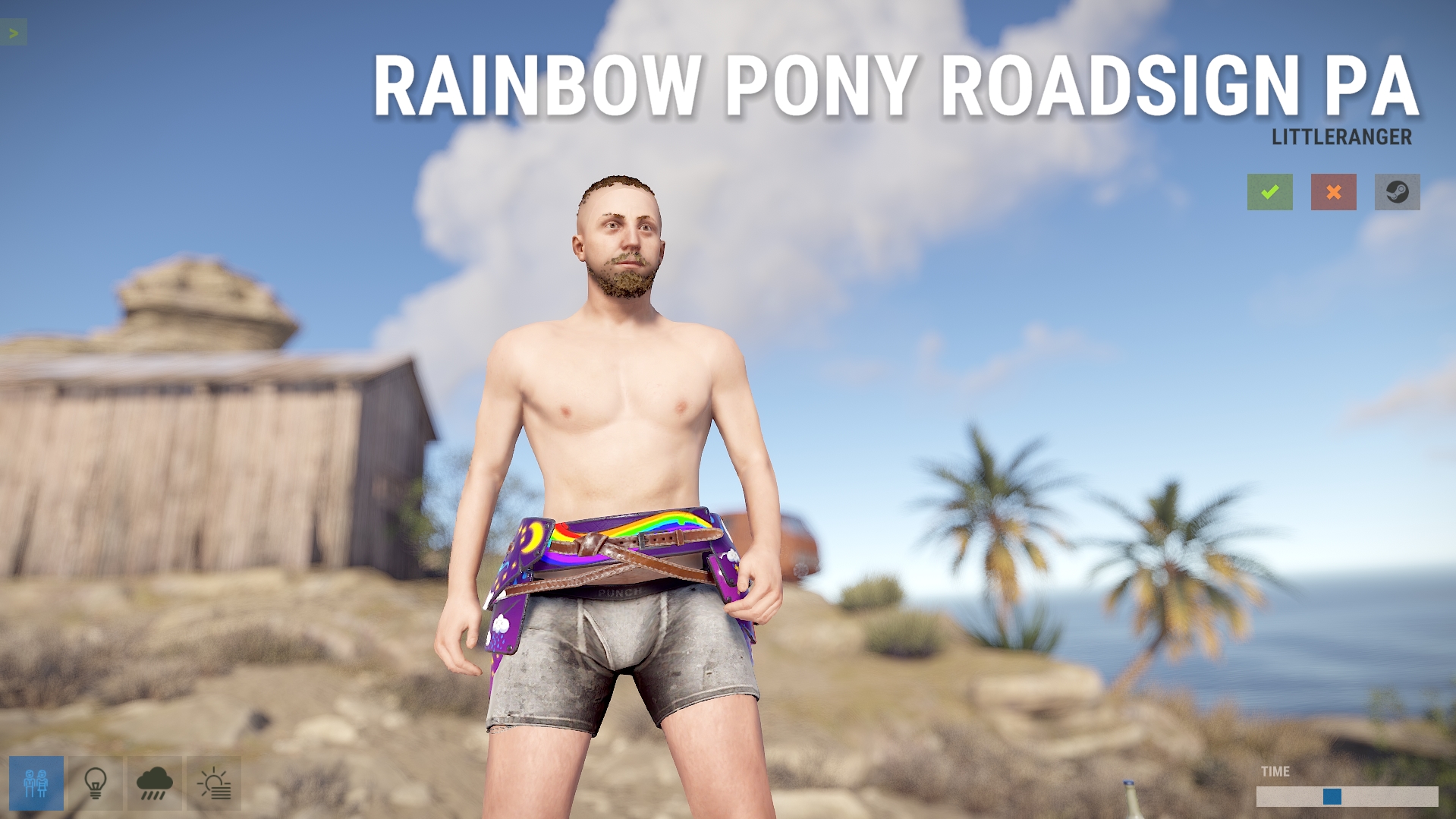Rainbow Pony Roadsign Pants