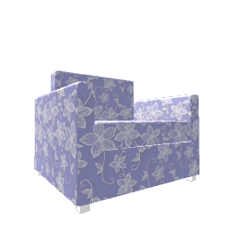 Comfy Armchair - Floral Line Purple preview