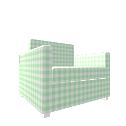 Comfy Armchair - Green Gingham