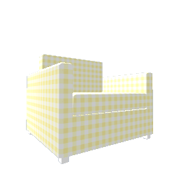 Comfy Armchair - Yellow Gingham