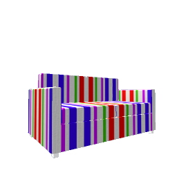 Comfy Sofa - Bright Stripes