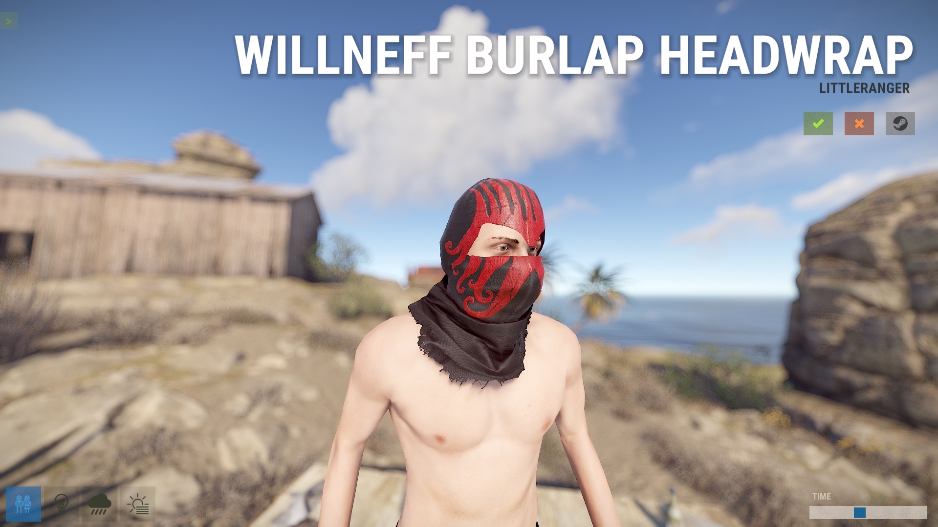 WillNeff Burlap Headwrap