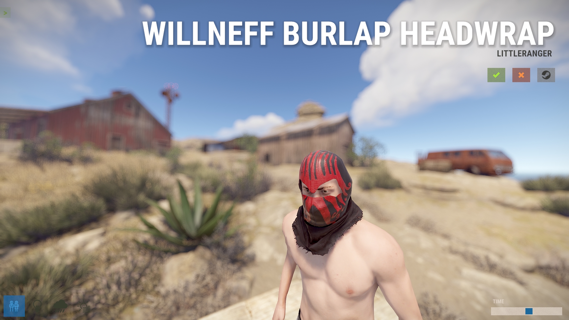 WillNeff Burlap Headwrap
