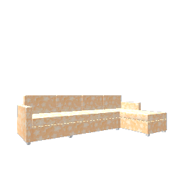 Comfy L Sofa - Floral Peach Line Left