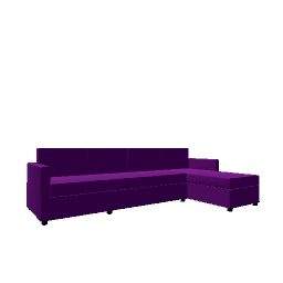 Comfy L Sofa - Purple Left
