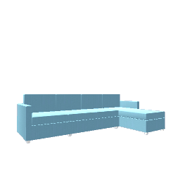 Comfy L Sofa - Sky Blue Left