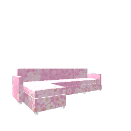 Comfy L Sofa - Floral Sakura Right