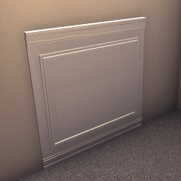 Wood panel 4  - White