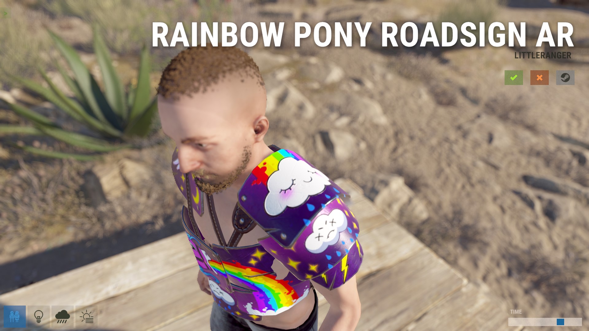 Rainbow Pony Vest