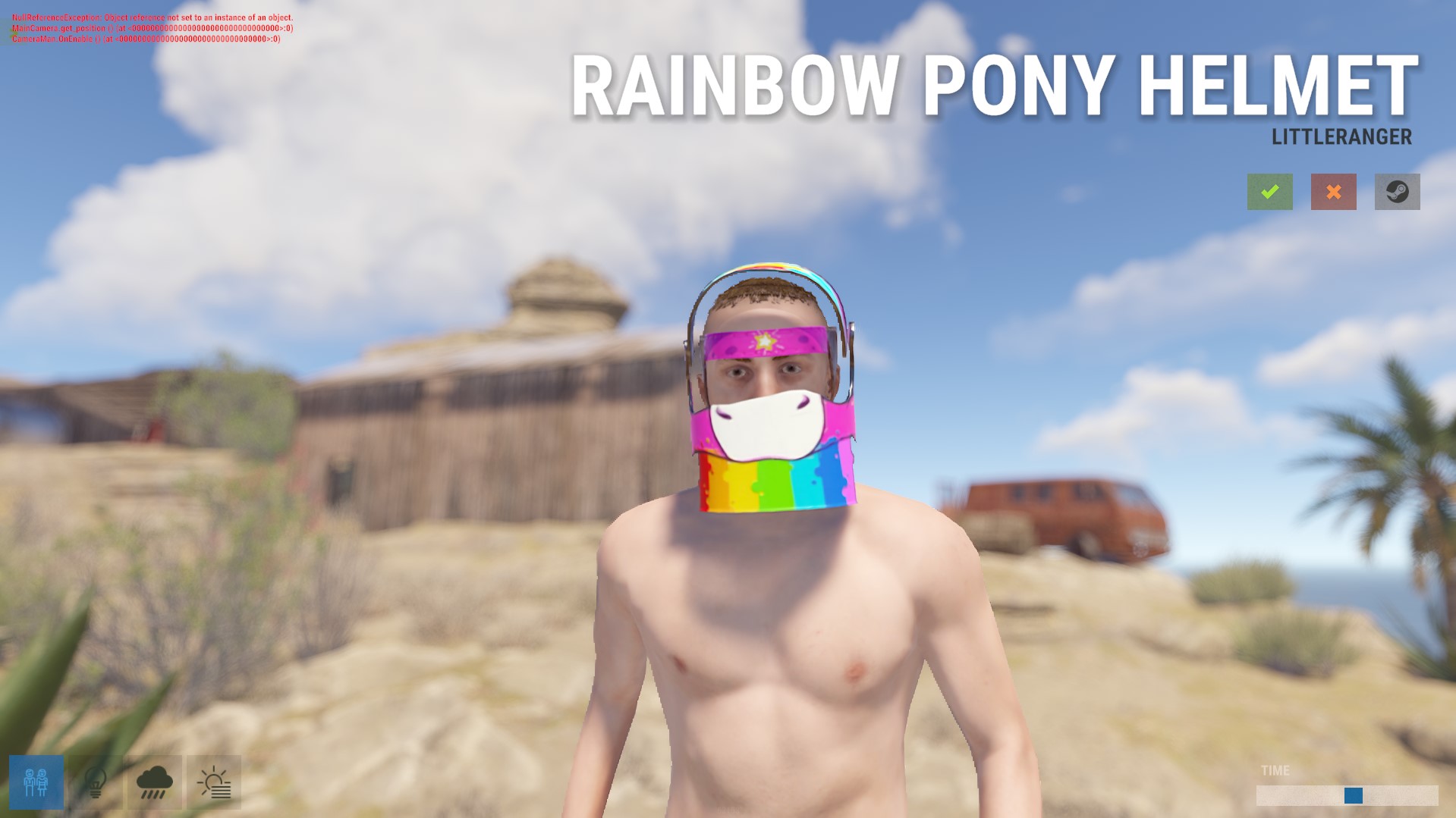 Rainbow Pony Helmet