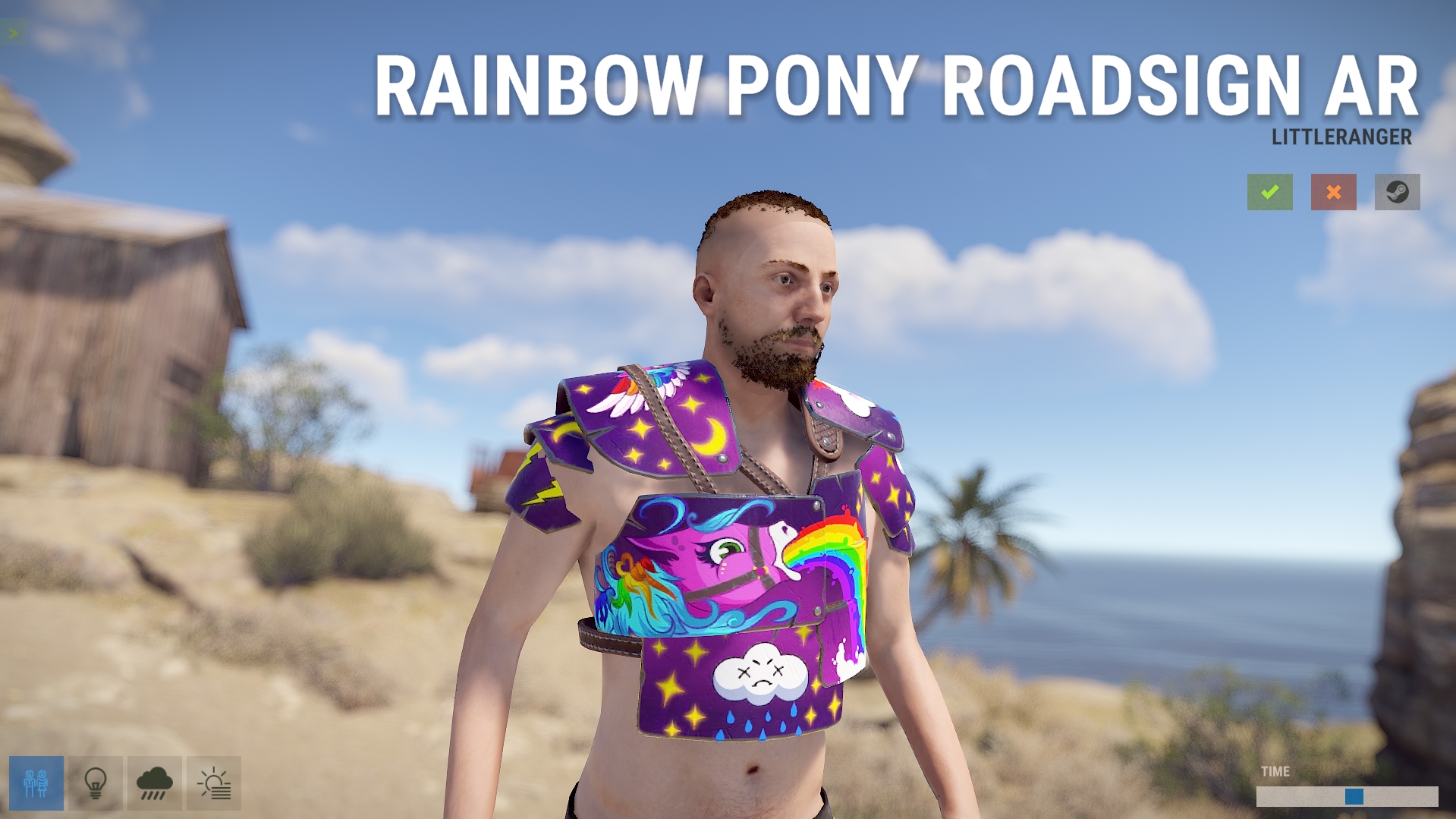 Rainbow Pony Vest
