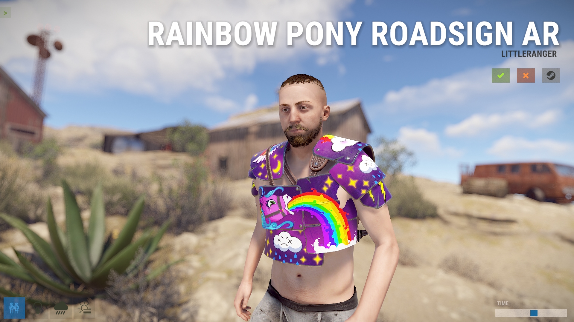 Rainbow Pony Vest