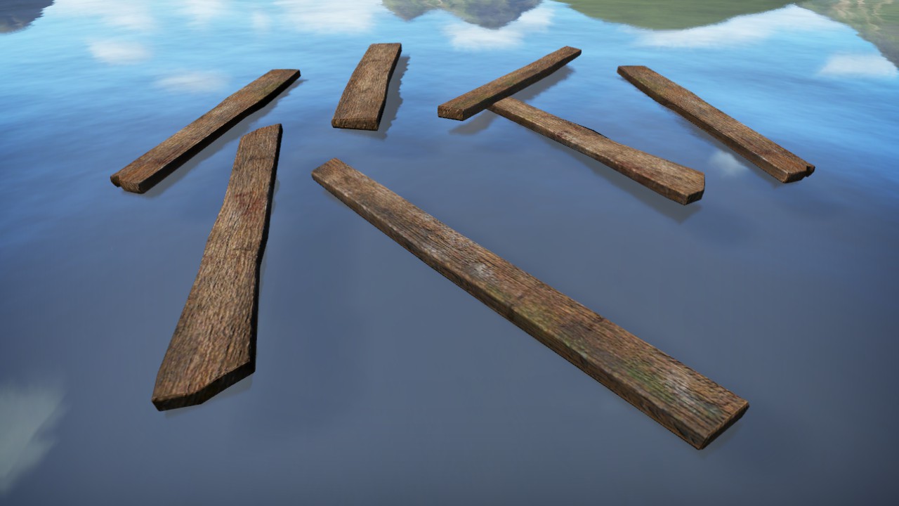 Floating Wooden Planks