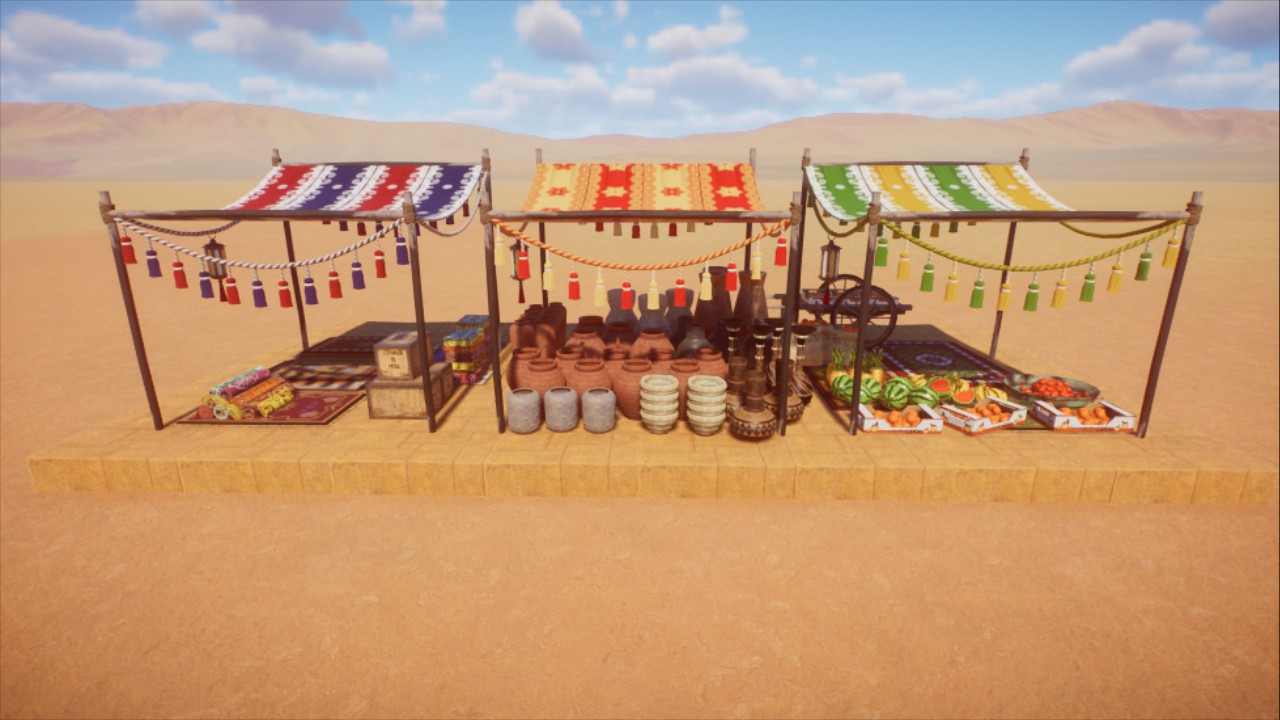 Oriental Market Stalls