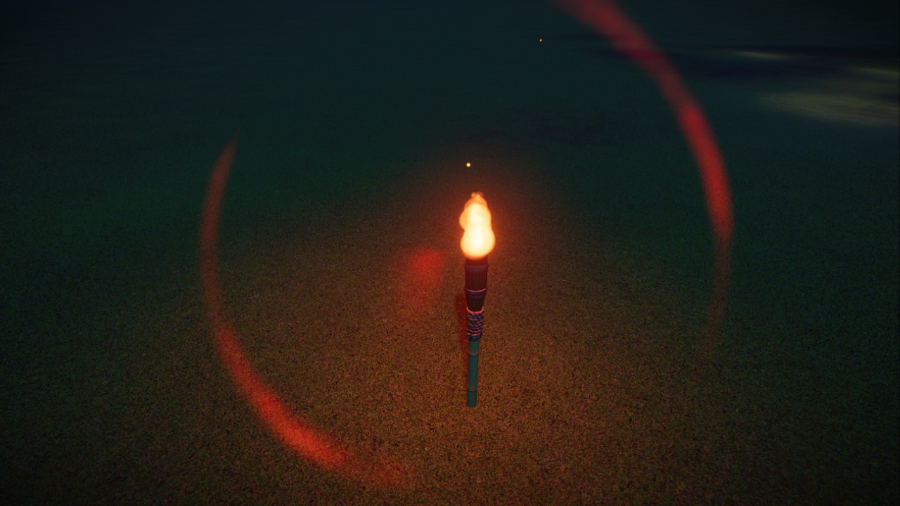 Tiki style - Floor Torch-short [by stunfish]