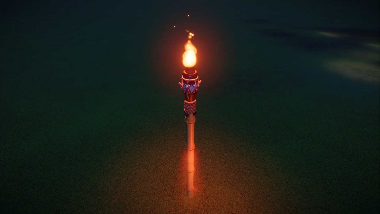 Tiki style - Lamp post [by stunfish]