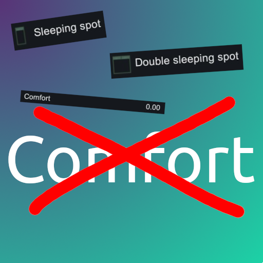 Sleeping Spot nerf mod preview for RimWorld