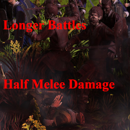 Longer Battles - Half Melee Damage