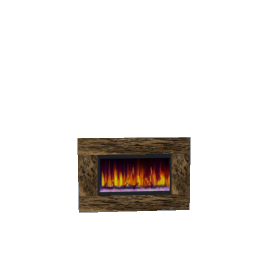 modern fireplace