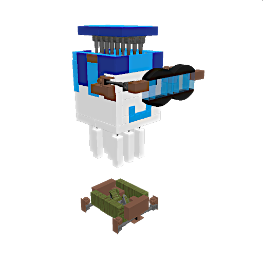 Minecraft Happy Ghast With Boat And Saddle