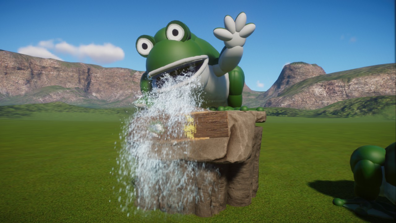 Australia Zoo Laughing Frog Statue