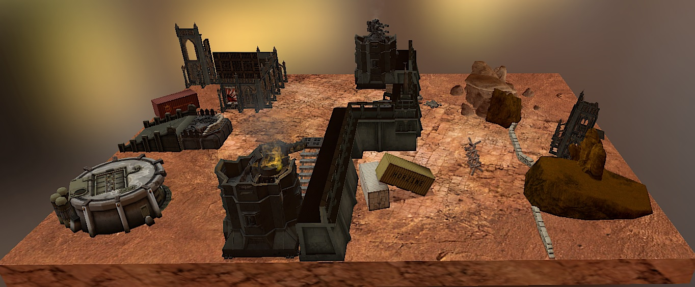60 x 44 Desert Fortress BCB additive load by mooman1080 modified for 9th edition by Marius Evander
