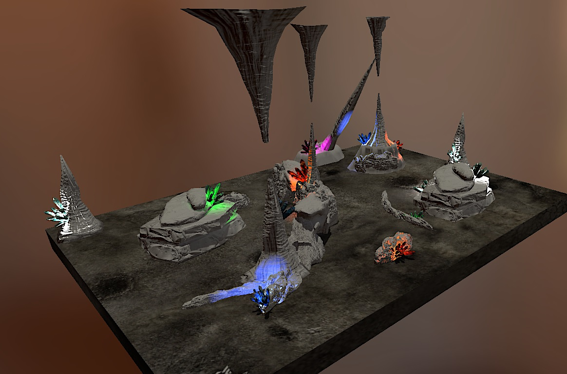 60 x 44 40k Map Crystal Cavern by pigzy remade by Marius Evander for 9th
