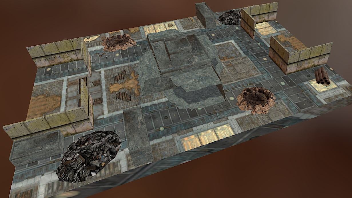 60 x 44 Maps ITC - Wastelands by Pigzy reimagined for 9th edition by Marius Evander