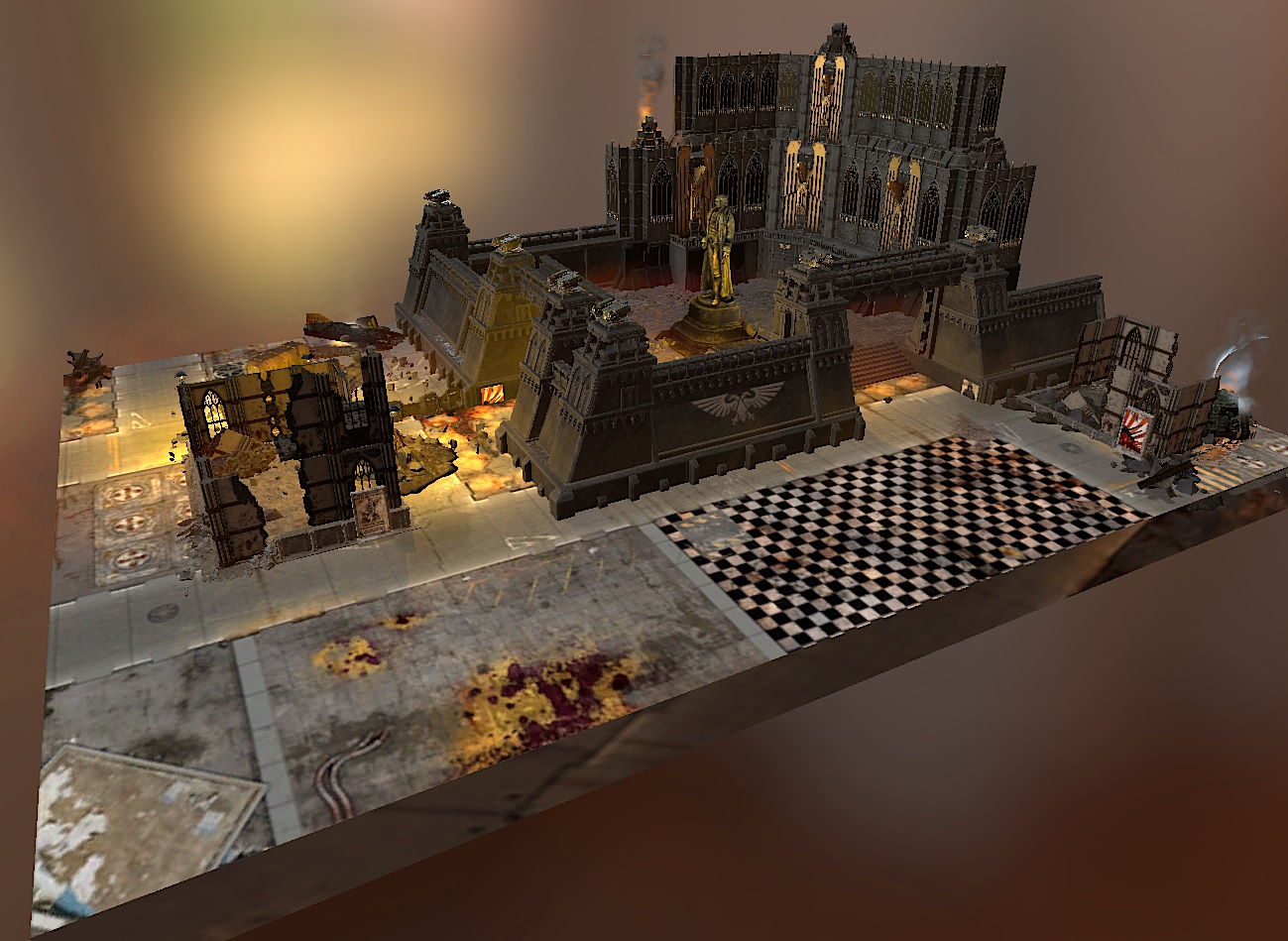 60 x 44 Shattered Stronghold by NS2 updated for 9th edition by Marius Evander