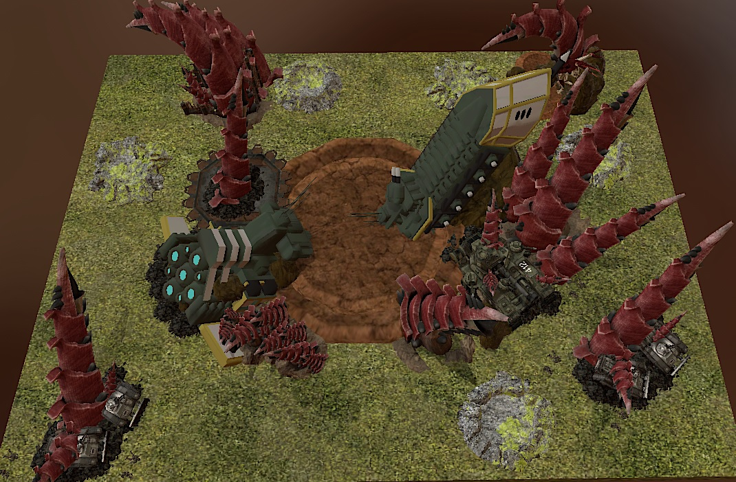 60 x 44 Assault on Crash Site 764 by Skeletor Redesigned for 9th edition by Marius Evander