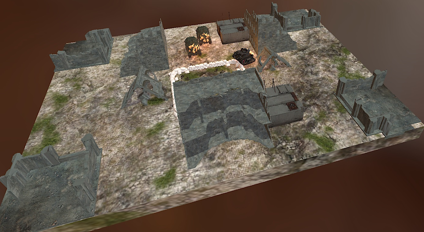 60 x 44 Remo's 40k Map - Road Blockade by Alastor Updated for 9th edition by Marius Evander