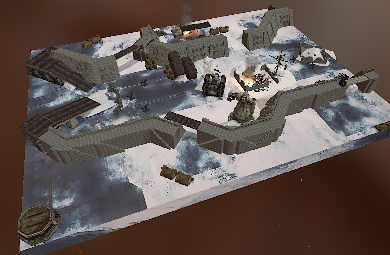 60 x 44 Overrun Snowfort by Nathan Marsupial Updated for 9th edition by Marius Evander