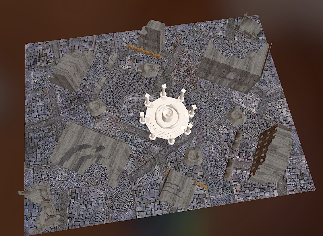 60 x 44 Warhammer 40K Map Ruined City Marketplace by lotusdreams Updated for 9th edition by Marius Evander