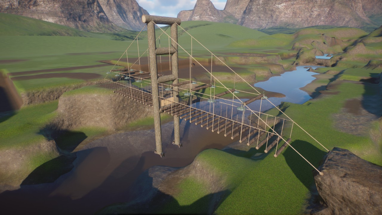 Giant Log Suspension Bridge Grampers62
