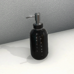 Soap Dispenser - Black and chrome