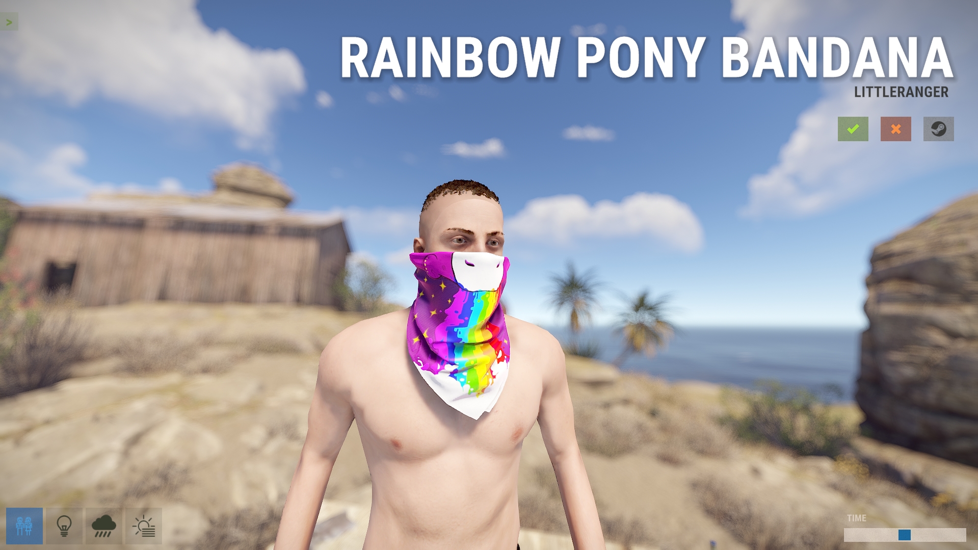 Rainbow Pony Bandana