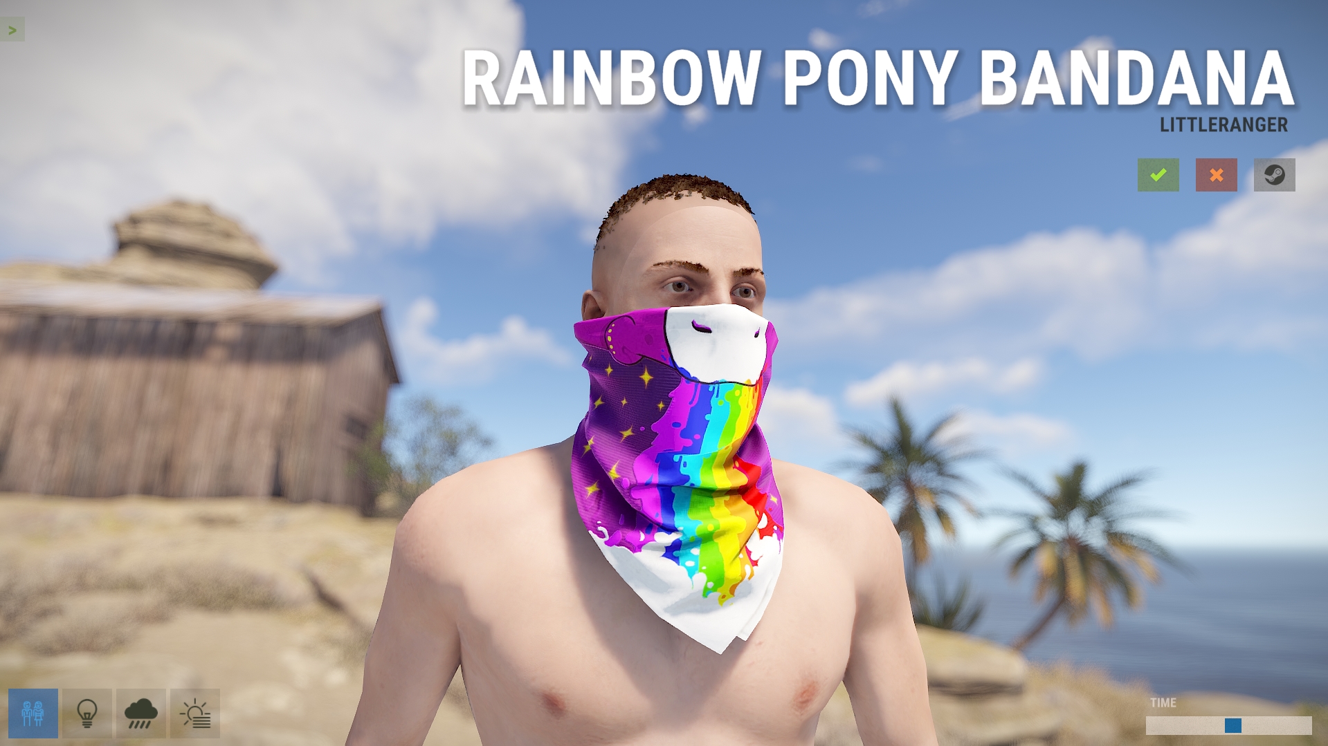 Rainbow Pony Bandana