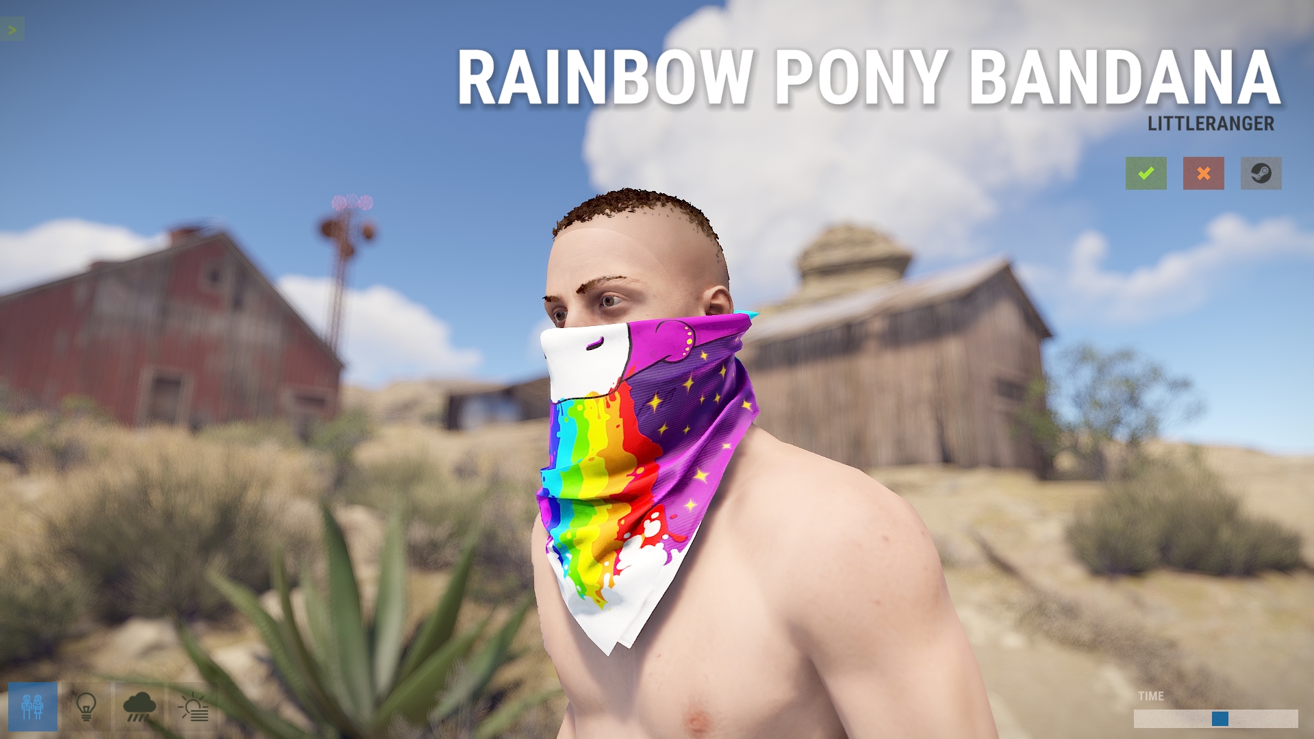 Rainbow Pony Bandana