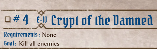 Scenario #04 Crypt of the Damned