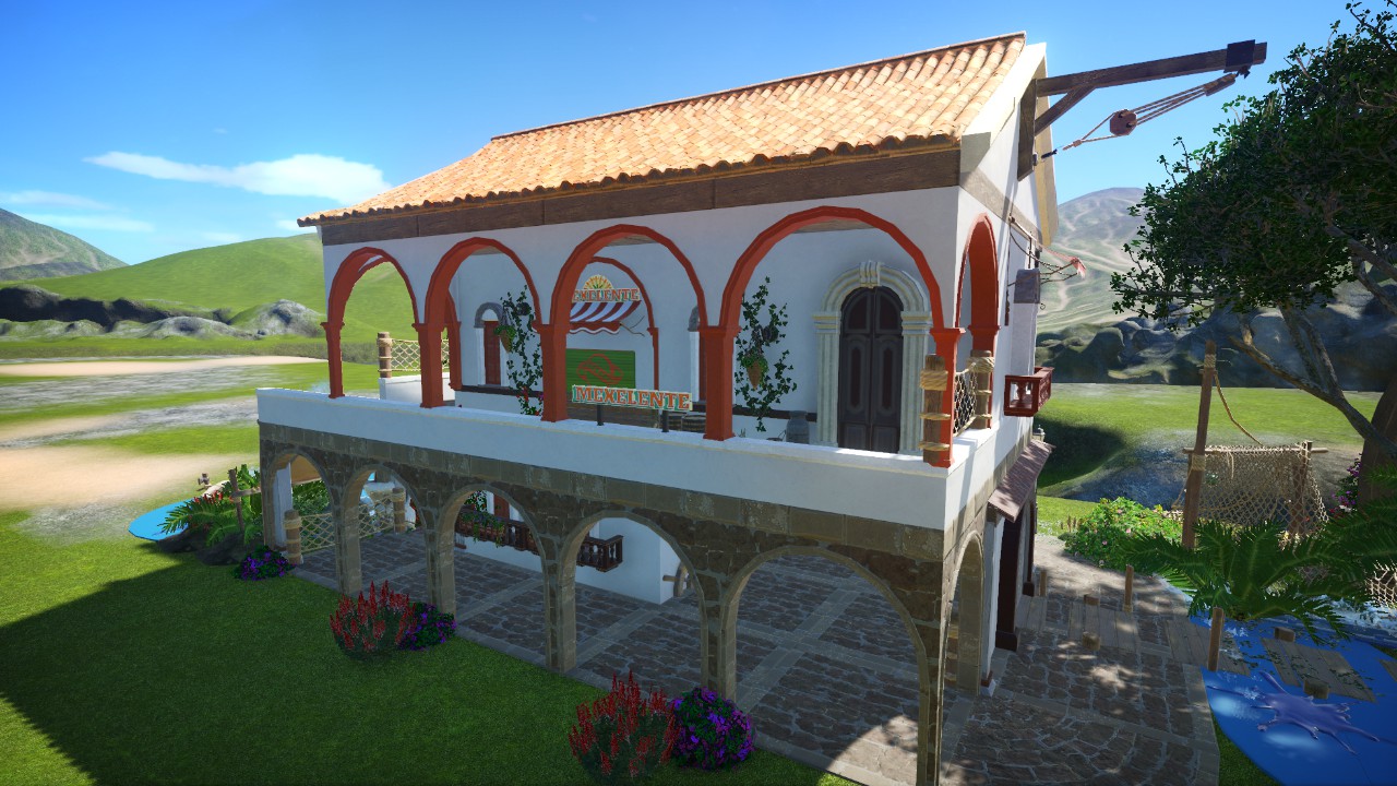 Spanish Hacienda Mexelente Shop & Bathroom