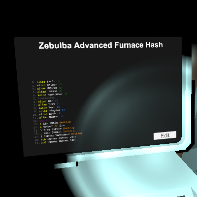 Zebulba Advanced Furnace Hash