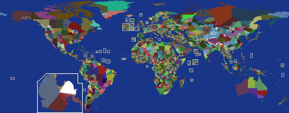 subdivision world map improved and updated