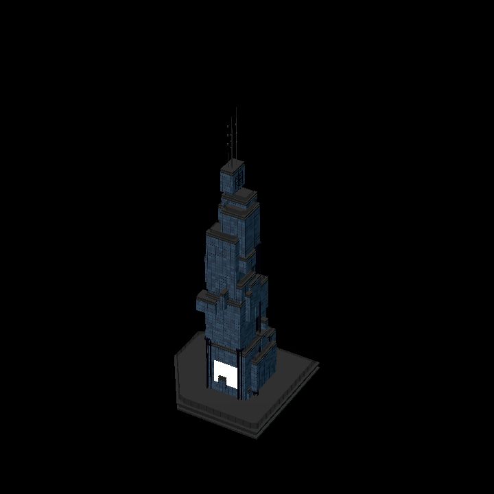 Low Poly Scifi Towers G 1