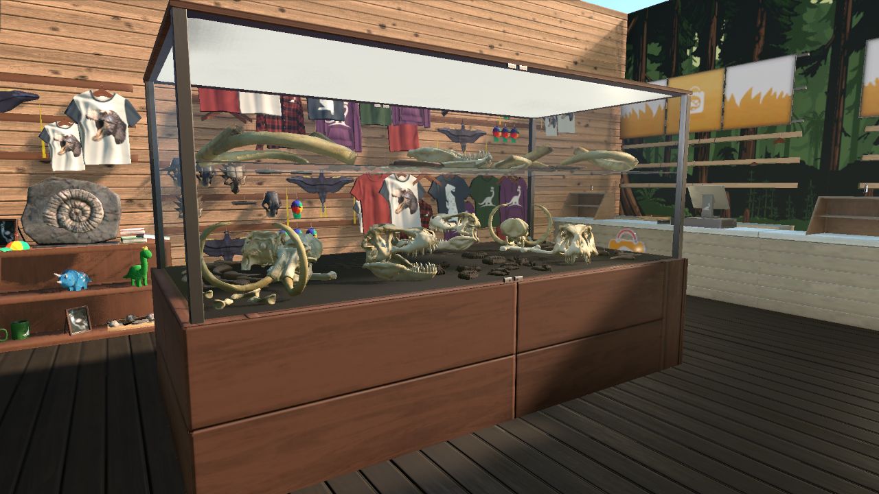 Fossil cabinet for gift stores