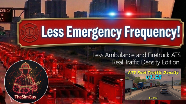 Less Emergency Frequency Real Traffic Density By Cip Edition (ATS 1.58)