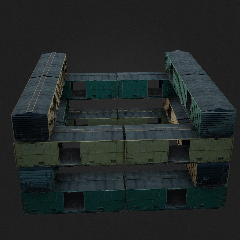 Stacked Crates