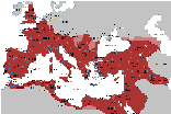Roman empire on modern day