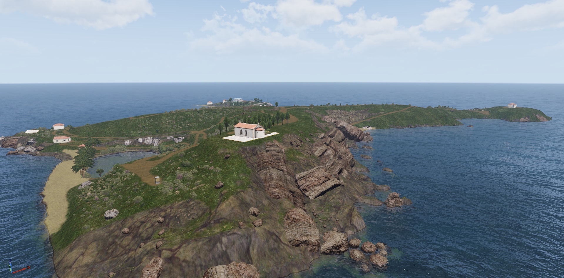 Garry's Mod custom map of Little St. James island
